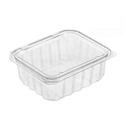 CLEAR HINGED CONTAINER 5 OZ FOR SPINACH