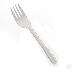 WHITE PLASTIC FORK