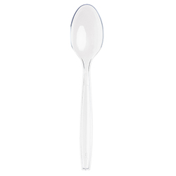 CLEAR PLASTIC TEASPOON