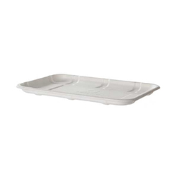 PLATEAU BAGASSE BLANC 8.5