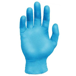 GANTS NITRILE SANS POUDRE BLEU 3 MIL T-GRAND