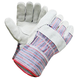SPLIT LEATHER COTTON FITTERS GLOVES X-LARGE