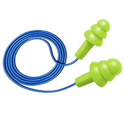 REUSABLE CORDED EARPLUGS