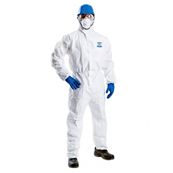 WHITE DISPOSABLE COVERALL X-LARGE