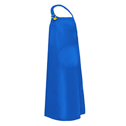 BLUE PVC SUPPORTED APRON 35