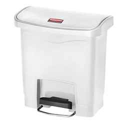 WHITE STEP-ON CONTAINER 15L