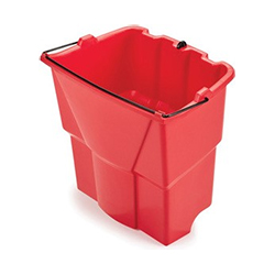 SEAU ROUGE POUR EAU SALE 15 LITRES