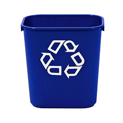 RECYCLING RECTANGULAR WASTEBASKET 30L