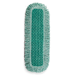 TAMPON SEC MICROFIBRE AVEC FRANGE VERT 24