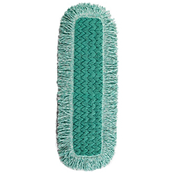 TAMPON SEC MICROFIBRE AVEC FRANGE VERT 36