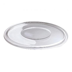 CLEAR ROUND FLAT LID 16