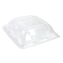 SQUARE CLEAR DOME LID FOR 32-48OZ CONTAINER
