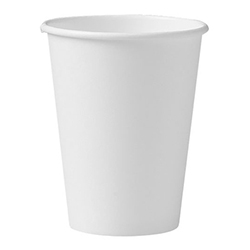 HOT BEVERAGE CUP WHITE 12OZ