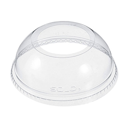 CLEAR DOME WITH HOLE LID