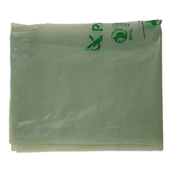 GREEN-TINTED COMPOSTABLE GARBAGE BAGS 22X24