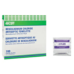 LINGETTES ANTISEPTIQUE AU CHLORURE DE BENZALKONIUM