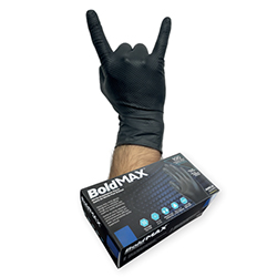 NITRILE GLOVES POWDER FREE BLACK XX-LARGE