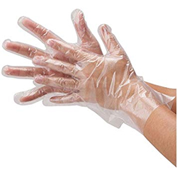 POLY DISPOSABLE GLOVES MEDIUM