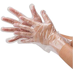 POLY DISPOSABLE GLOVES LARGE