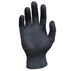 NITRILE GLOVES POWDER FREE BLACK SMALL