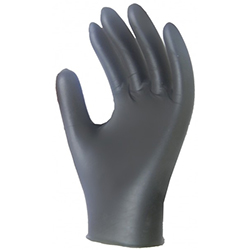 NITRILE GLOVES POWDER FREE BLACK LARGE