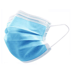 MEDICAL DISPOSABLE PLEATED 3 PLY FACE MASK BLUE LEVEL-1