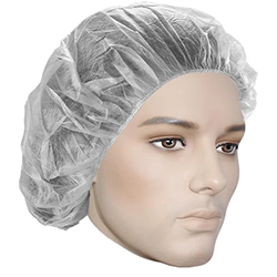 WHITE BOUFFANT CAP 21