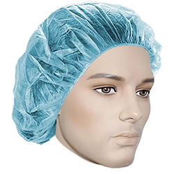 BLUE BOUFFANT CAP 24