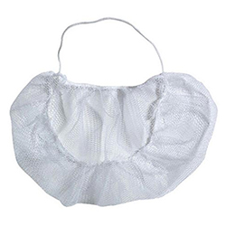 WHITE MESH BEARD NET 21