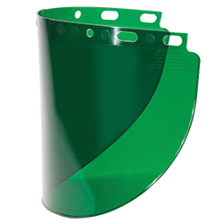 WIDEVIEW FACESHIELD VISOR PROPIONATE GREEN TINT