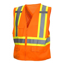 ORANGE SAFETY VEST X-LARGE