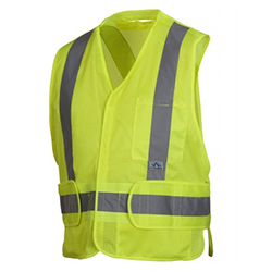 VESTE DE SÉCURITÉ JAUNE MOYENNE À T-GRAND