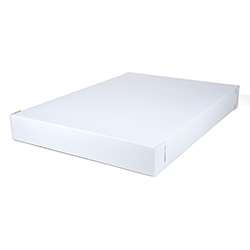 WHITE BAKERY BOX NON-WINDOW LID