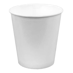 TALL ROUND WHITE PAPER CONTAINER 16OZ 98MM