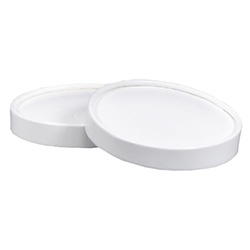 WHITE VENTED PAPER LID 98 MM