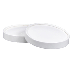 WHITE VENTED PAPER LID 98MM