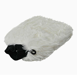 WHITE CARWASH MITT