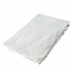 WHITE T-SHIRT WIPER 25LB