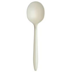 SOUP SPOON BIODEGRADABLE BEIGE