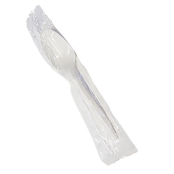 CUILLÈRE À THÉ PLASTIQUE BLANCHE