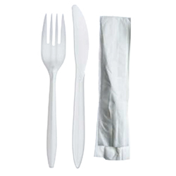 WHITE CUTLERY KIT K-F-N