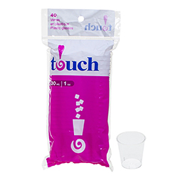 CLEAR PLASTIC CUP 1 OZ