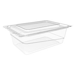 RECTANGULAR CLEAR HINGED CONTAINER 24OZ