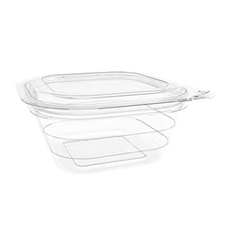 PARFAIT CLEAR SQUARE CONTAINER 6 OZ FLAT LID