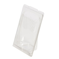 LARGE CLEAR HINGED CONTAINER FOR 2X REGULAR WRAP