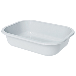 CONTENANT RECTANGULAIRE PORTION SIMPLE BLANC 18 OZ
