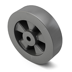 SCRUBBER WHEEL WITH SPLINE 7.8