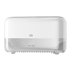 TORK CORELESS HIGH CAPACITY BATH TISSUE DISPENSER WHITE