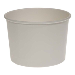 WHITE ROUND PAPER CONTAINER 12 OZ