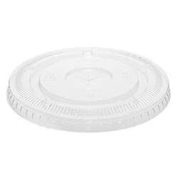 CLEAR FLAT LID WITH HOLE FOR CUP 78 MM